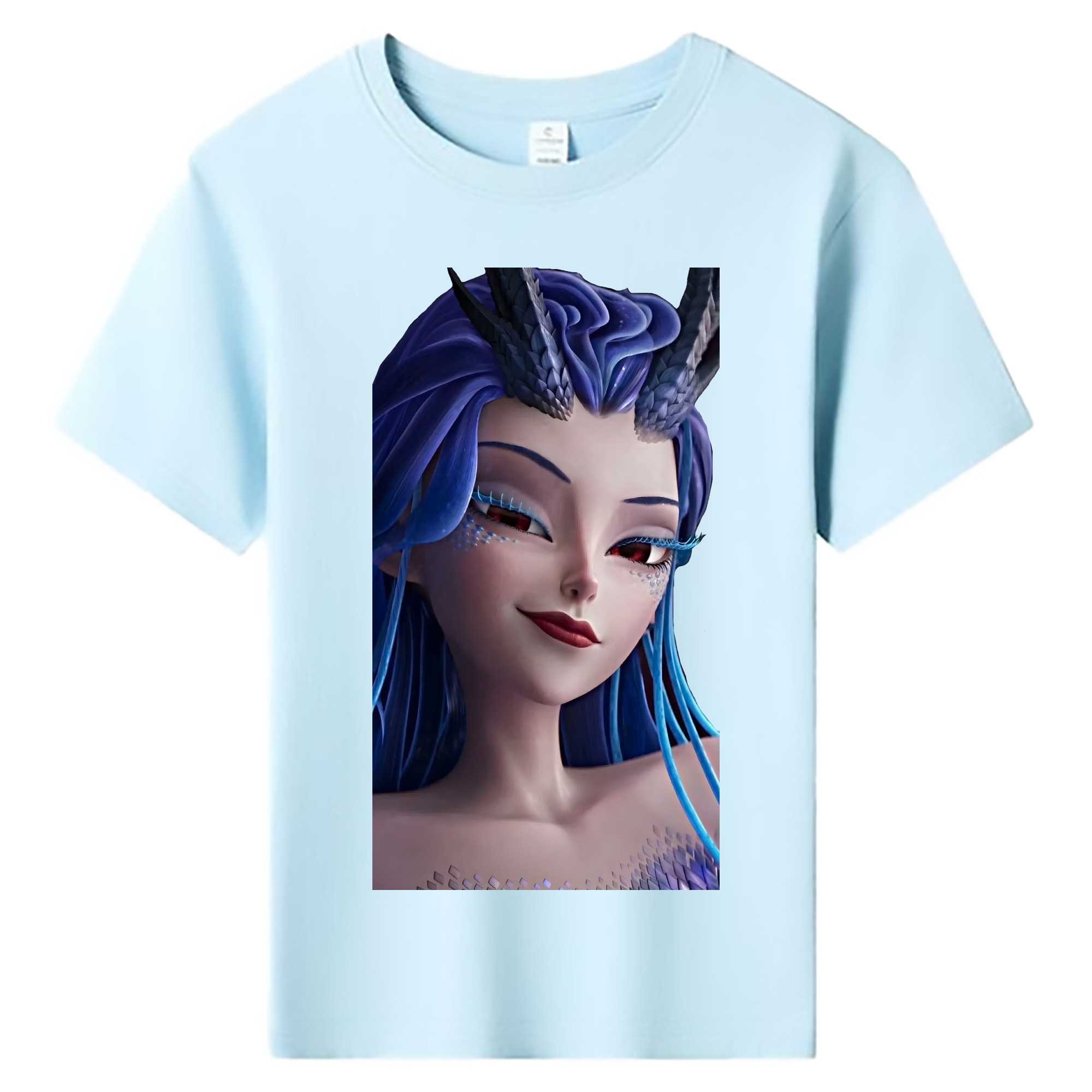 （画像用） Ne Zha 2 ナタ 魔童の大暴れ 綿100％キッズTシャツ（フロントプリント）